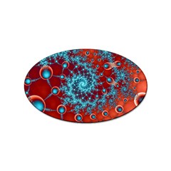 Fractal Pattern Background Sticker (oval) by danenraven