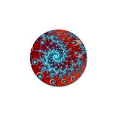 Fractal Pattern Background Golf Ball Marker