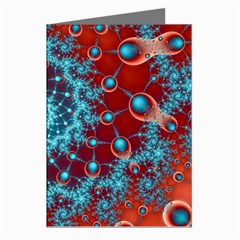 Fractal Pattern Background Greeting Cards (Pkg of 8)