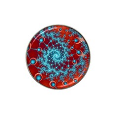 Fractal Pattern Background Hat Clip Ball Marker