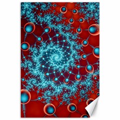 Fractal Pattern Background Canvas 12  x 18 