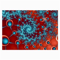 Fractal Pattern Background Large Glasses Cloth