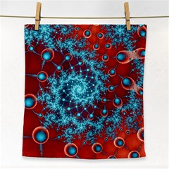 Fractal Pattern Background Face Towel