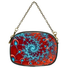 Fractal Pattern Background Chain Purse (One Side)