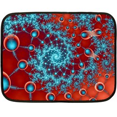 Fractal Pattern Background One Side Fleece Blanket (Mini)