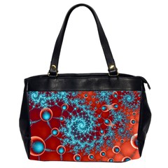 Fractal Pattern Background Oversize Office Handbag (2 Sides)