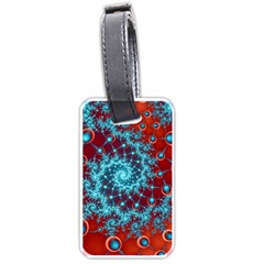 Fractal Pattern Background Luggage Tag (one Side) by danenraven