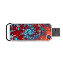 Fractal Pattern Background Portable USB Flash (One Side)