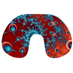 Fractal Pattern Background Travel Neck Pillow