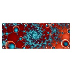 Fractal Pattern Background Banner and Sign 8  x 3 