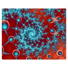 Fractal Pattern Background One Side Premium Plush Fleece Blanket (medium)