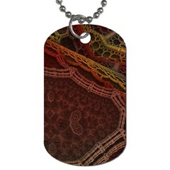 Fractal Pattern Geometric Pattern Dog Tag (one Side) by danenraven