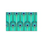 Gradient Art Deco Pattern Design Sticker (Rectangular) Front