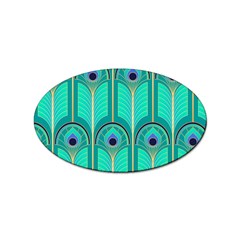 Gradient Art Deco Pattern Design Sticker Oval (100 Pack) by artworkshop