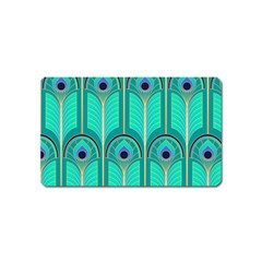 Gradient Art Deco Pattern Design Magnet (name Card)