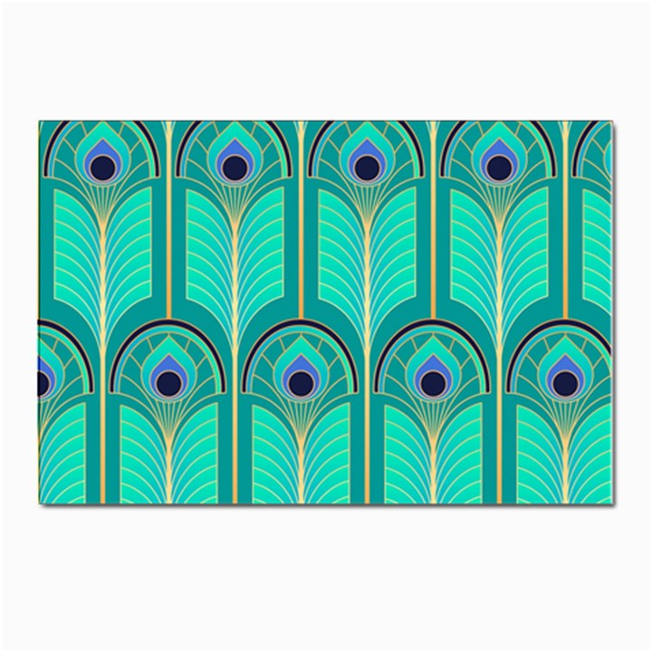 Gradient Art Deco Pattern Design Postcards 5  x 7  (Pkg of 10)