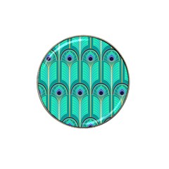 Gradient Art Deco Pattern Design Hat Clip Ball Marker (4 Pack) by artworkshop