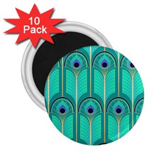 Gradient Art Deco Pattern Design 2 25  Magnets (10 Pack)  by artworkshop