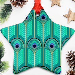 Gradient Art Deco Pattern Design Ornament (star)