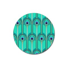 Gradient Art Deco Pattern Design Magnet 3  (round) by artworkshop