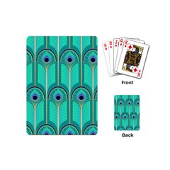 Gradient Art Deco Pattern Design Playing Cards Single Design (mini) by artworkshop