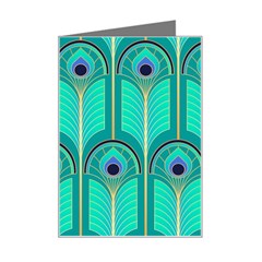 Gradient Art Deco Pattern Design Mini Greeting Card by artworkshop