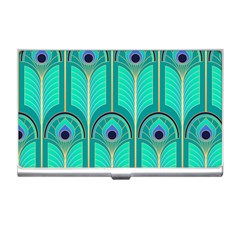 Gradient Art Deco Pattern Design Business Card Holder by artworkshop