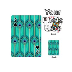 Gradient Art Deco Pattern Design Playing Cards 54 Designs (mini) by artworkshop