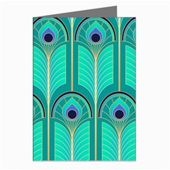 Gradient Art Deco Pattern Design Greeting Cards (pkg Of 8) by artworkshop