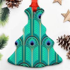 Gradient Art Deco Pattern Design Christmas Tree Ornament (two Sides)