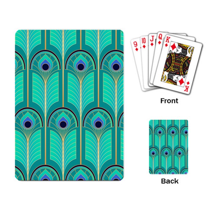 Gradient Art Deco Pattern Design Playing Cards Single Design (Rectangle)