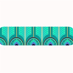 Gradient Art Deco Pattern Design Large Bar Mat by artworkshop