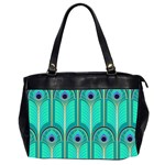 Gradient Art Deco Pattern Design Oversize Office Handbag (2 Sides) Front