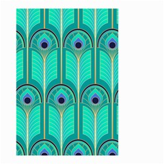 Gradient Art Deco Pattern Design Small Garden Flag (two Sides) by artworkshop