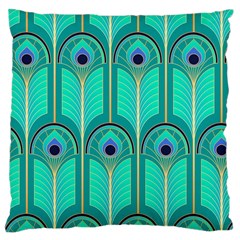 Gradient Art Deco Pattern Design Large Cushion Case (one Side)