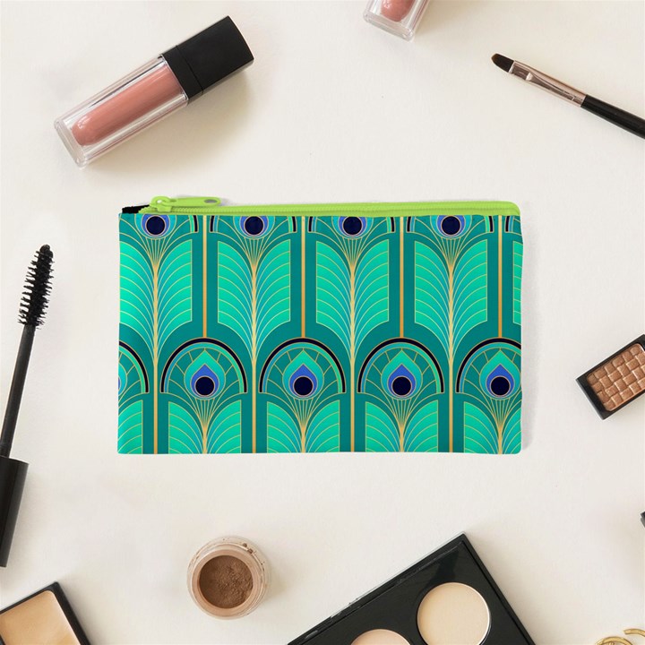 Gradient Art Deco Pattern Design Cosmetic Bag (XS)