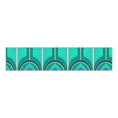 Gradient Art Deco Pattern Design Velvet Scrunchie by artworkshop