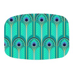 Gradient Art Deco Pattern Design Mini Square Pill Box by artworkshop