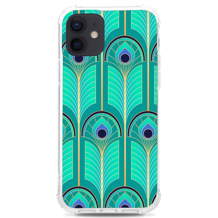 Gradient Art Deco Pattern Design iPhone 12/12 Pro TPU UV Print Case