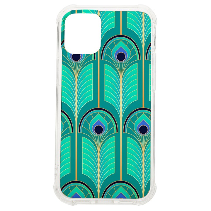 Gradient Art Deco Pattern Design iPhone 12 mini TPU UV Print Case	