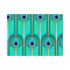 Gradient Art Deco Pattern Design One Side Premium Plush Fleece Blanket (mini) by artworkshop