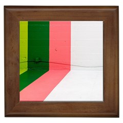 Green Pink Interior Paint Framed Tile by artworkshop