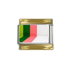 Green Pink Interior Paint Gold Trim Italian Charm (9mm)