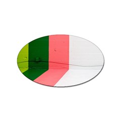 Green Pink Interior Paint Sticker Oval (100 Pack) by artworkshop