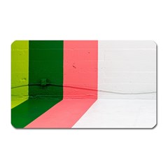 Green Pink Interior Paint Magnet (rectangular) by artworkshop