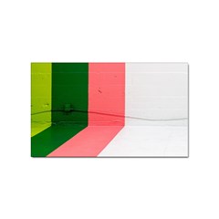 Green Pink Interior Paint Sticker Rectangular (10 Pack) by artworkshop