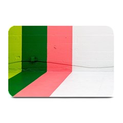 Green Pink Interior Paint Plate Mats by artworkshop