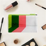 Green Pink Interior Paint Cosmetic Bag (XS) Back