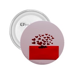 Love Envelope Logo Valentine 2 25  Buttons by artworkshop