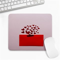 Love Envelope Logo Valentine Large Mousepad by artworkshop